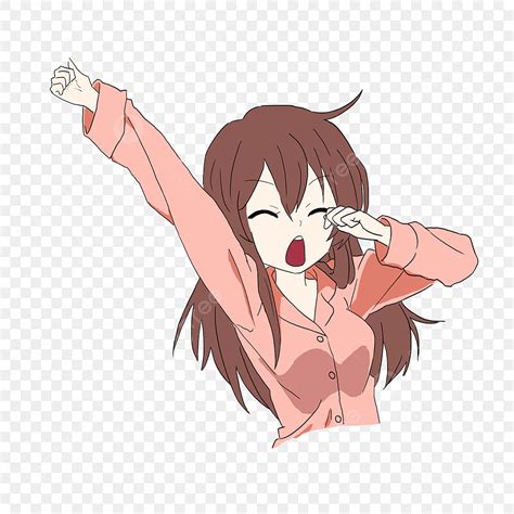 Yawning Anime Girl