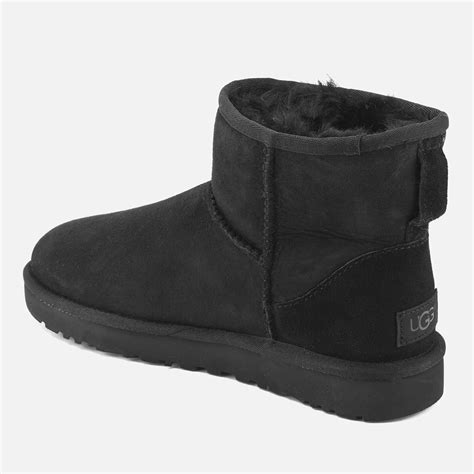 Ugg Womens Classic Mini Ii Sheepskin Boots Black Uk 8 Womens Uggs Sheepskin Boots Boots