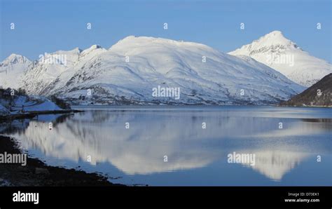 Troms Tromso Arctic Norway Winter Stock Photo Alamy