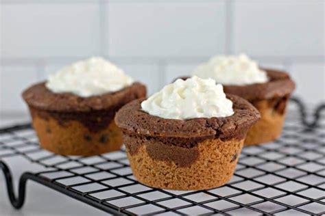 Peanut Butter Cup Stuffed Brookies Reeses Brookie Cups