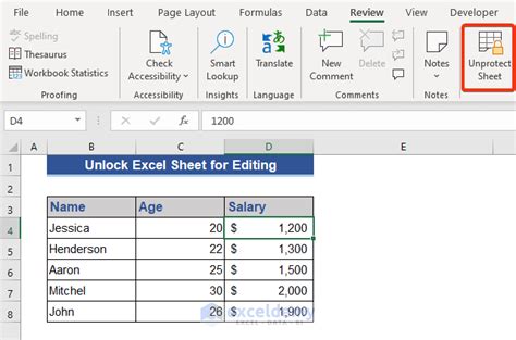 How To Unlock Excel Sheet For Editing With Quick Steps Exceldemy