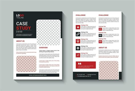 Modern case study design template 25526324 Vector Art at Vecteezy