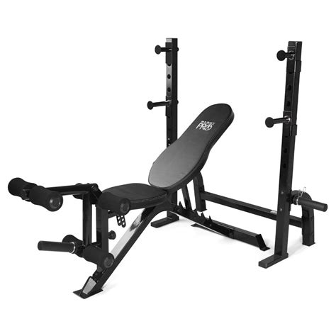 Marcy Olympic Multipurpose Home Gym Workout Weight Bench And Rack