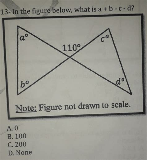 Solved 13 In The Figure Below What Is A B C D Note Figure Not