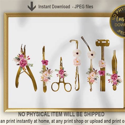 Scalpels Art Print Surgeon T Surgical Tools Print Etsy