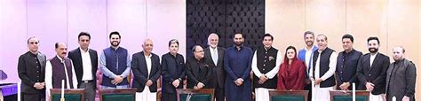 Speaker National Assembly Raja Pervez Ashraf In A Group Photo With