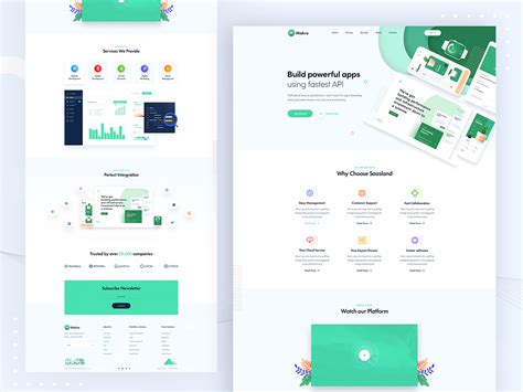 Software Landing Page By Ridoy Rock On Dribbble