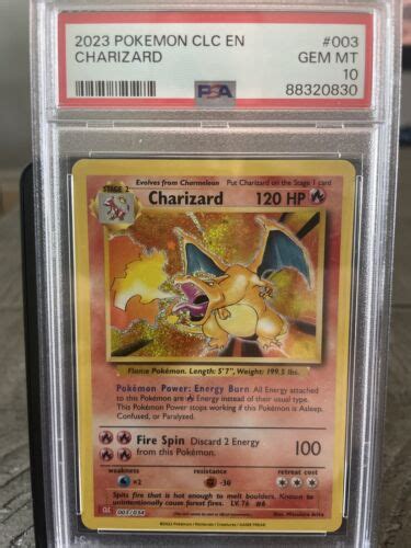 Psa Gem Mint Charizard Clc En Pokemon Tcg Card Ebay