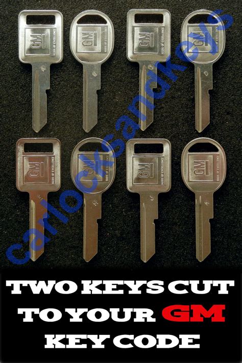 1978 1991 Cadillac Eldorado Keys Cut By Code Includes 2 Working Keys