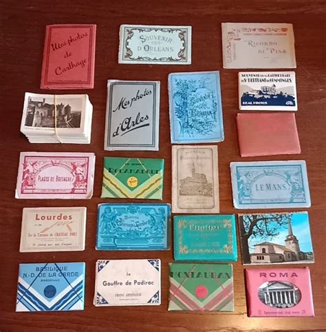 Cartes Postales Anciennes Carnets Lots De Carnets Et Un Lot De