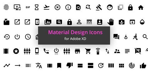 1000 Free Material Icons for Adobe XD - XDGuru