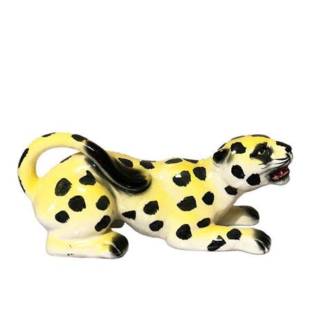 Large Ceramic Leopard For Sale at 1stDibs