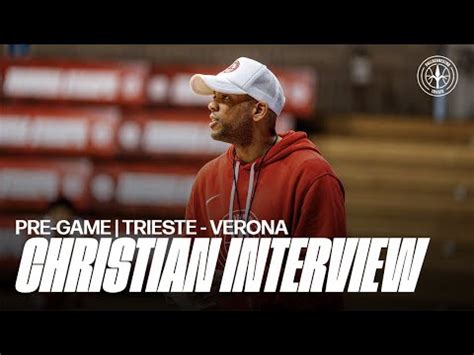 COACH CHRISTIAN PRE PARTITA PALLACANESTRO TRIESTE TEZENIS VERONA