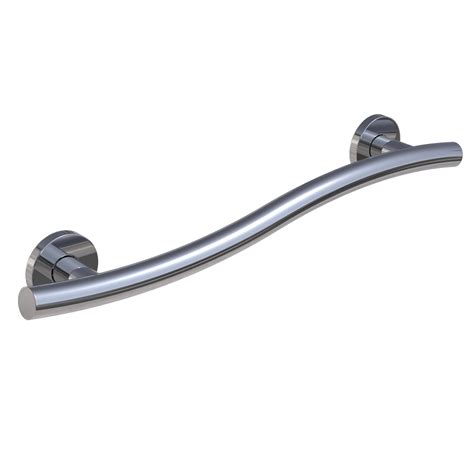 Keeney 16" Stainless Steel Wave Grab Bar Bathroom Handle, Polished ...