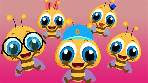 Five Little Honey Bees Popular Nurseryrhymes Collection I Kidipedes