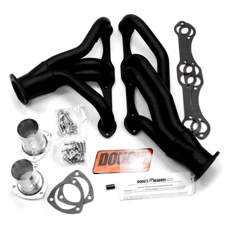 Doug S Headers D305 B 4 Tube Steel Hi Temp Black Coated Short Tube