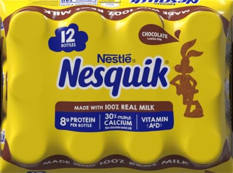 Nestle Nesquik Chocolate Lowfat Milk Ct Fl Oz Kroger