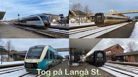 Tog P Lang St Trains At Langaa St El Horn Tyfon Fra Mf