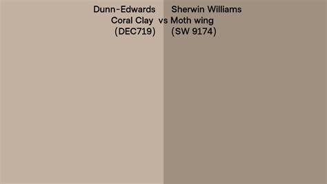 Dunn Edwards Coral Clay Dec Vs Sherwin Williams Moth Wing Sw