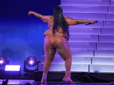 Lizzo puts curves on display in latticed leotard after donning ...