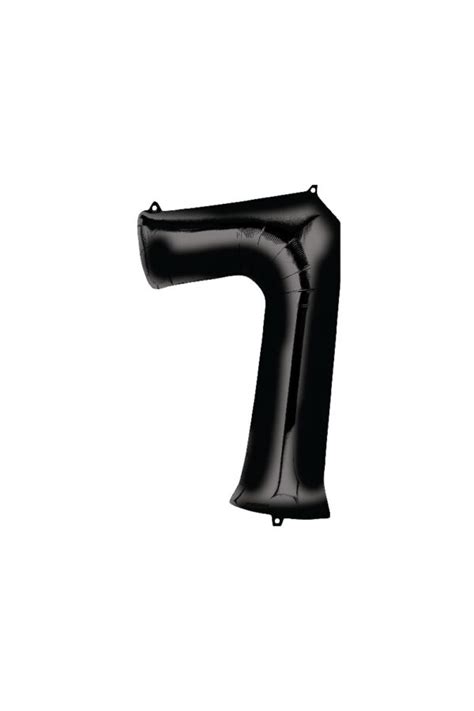 33" Black Numbers | Party America