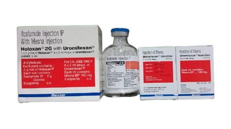 Ifosfamide Injection IP With Mesna Injection Packaging Box 5 Ml At