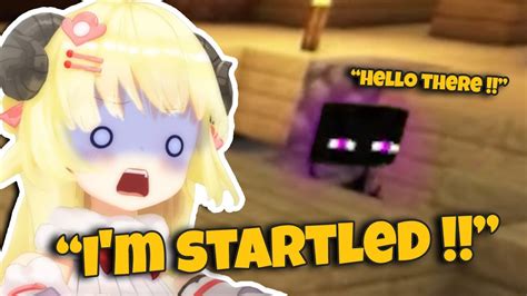 Watame Screams Because Of The Enderman【hololive En Sub】 Youtube