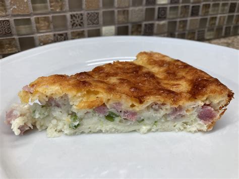 A Slice Of Impossible Ham And Cheese Pie Cookingbites Cooking Forum