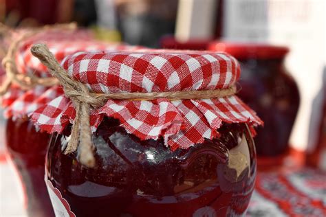 Free Picture Gelatin Handmade Jam Jar Dessert Berry Raspberry