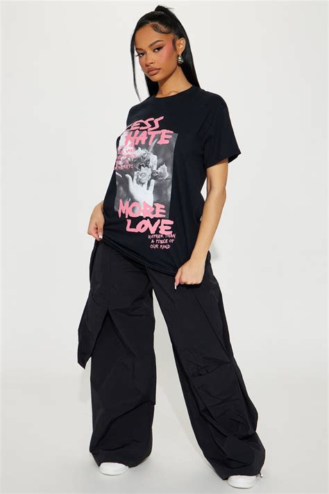 Less Hate More Love Tee Black Fashion Nova Screens Tops And Bottoms Fashion Nova