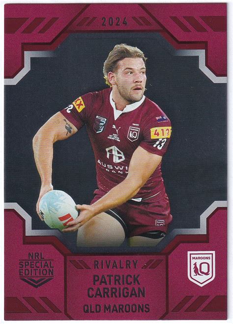 2024 Tla Nrl Rivalry State Of Origin Silver Special S13 Patrick