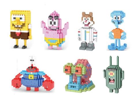 Set Bob Esponja Mini Blocks Bloques De Construcci N Env O Gratis