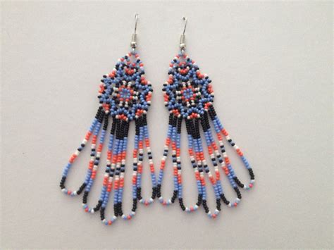 Handmade Native American Beaded Earrings