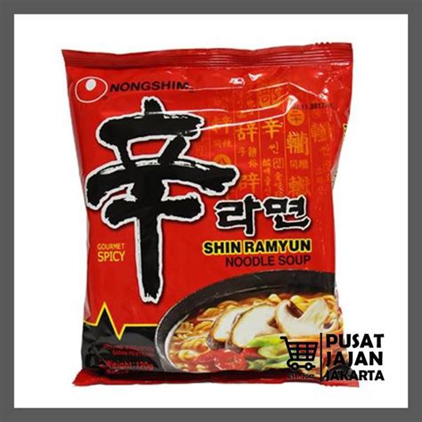 Jual Nongshim Shin Ramyun Instant Noodle Soup Spicy Mushroom Mie Korea