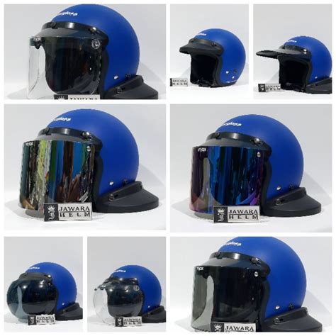 Cargloss Cargloss Helmet Package Cfm Retro Police Blue Doff Blue Dof