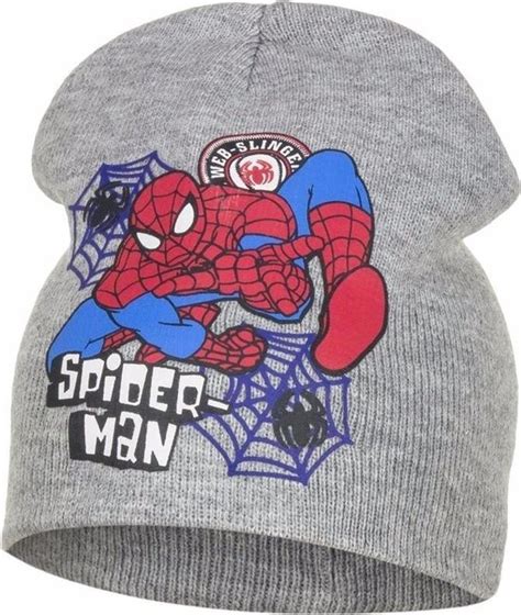 Spiderman Muts Grijs Voor Jongens Cm Jr Bol