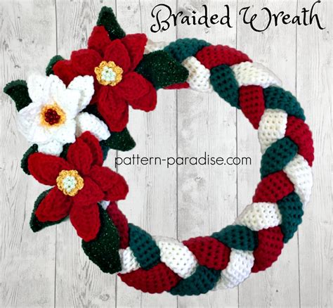 Braided Christmas Wreath: #12WeeksChristmasCAL Week 4 | Pattern Paradise