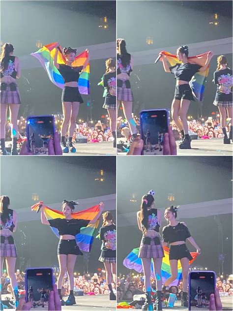 Ningning Dan Giselle Kibarkan Bendera Lgbt Dan Lesbian Di Konser Aespa