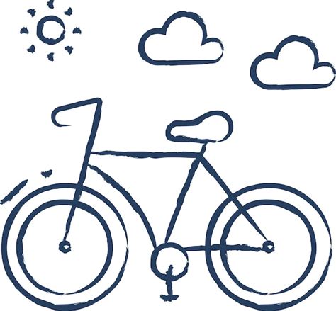 Premium Vector Bicycle Hand Drawn Vector Illustration