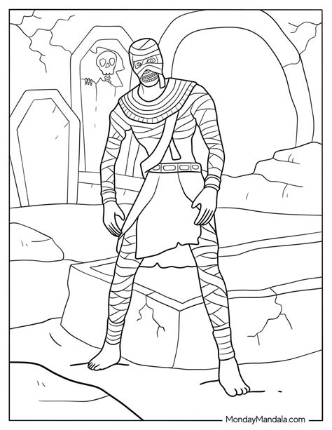 Pharaoh Tomb Coloring Pages 2025