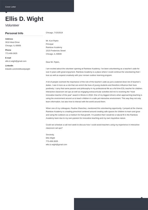 Letter Asking Volunteering Application Letter Sample Pdf Coverletterpedia