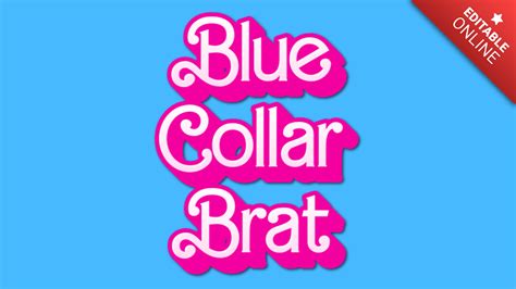 Blue Collar Brat | Text Effect Generator | TextStudio