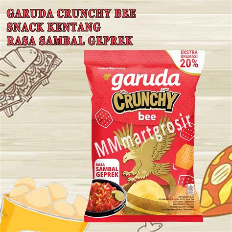 Garuda Crunchy Bee Snack Kentang Rasa Sambal Geprek G G Lazada