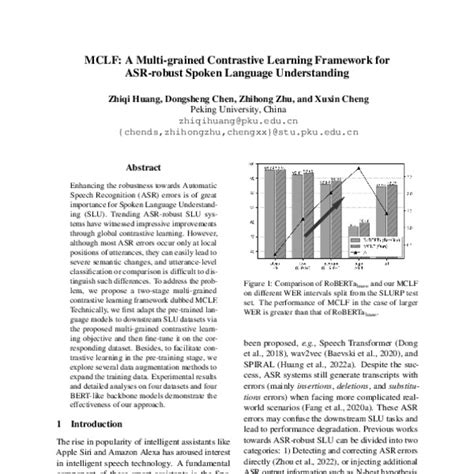 Mclf A Multi Grained Contrastive Learning Framework For Asr Robust