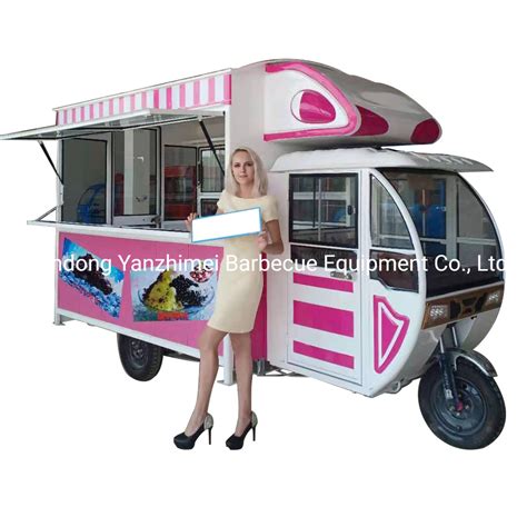 Electric Vending Tricycle Bike Display Bike Food Cart Ice Cream Kiosk