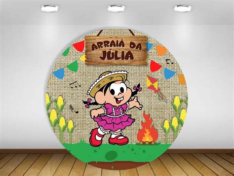 Painel Festa Junina Turma da Mônica 1 50m IMPRESSÃO LONA Elo7