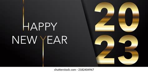 Happy New Year 2023 Greeting Card 库存插图 2182404967 Shutterstock