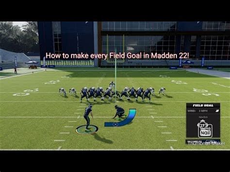 Madden Nfl Tip How To Kick A Field Goal In Madden Subscribe For