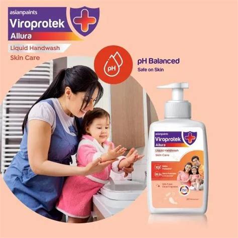 Asian Paints Liquid Pack Of 3 Viroprotek Allura 200ml Skincare Handwash