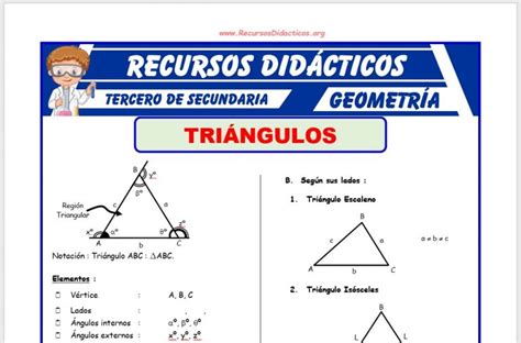 Triángulos Problemas Para Tercero De Secundaria Recursos Didácticos